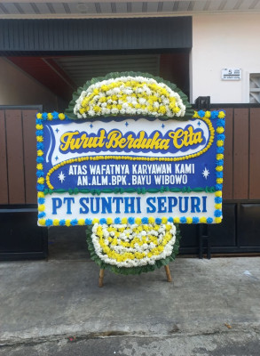 Papan Bunga Duka di 13 Ulu
